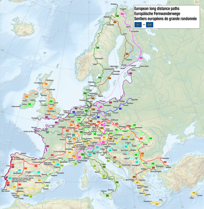 Liste Des 12 Sentiers Européens De Grande Randonnée